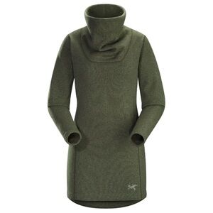 Arc’teryx Desira Cowl Neck Tunic Sweater in Olive Green